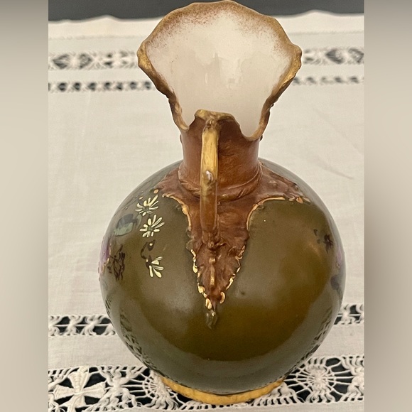 Antique EW Ernst Wahliss Ewer Pitcher Turn Wien Austria Depose Hand Numbered - Picture 10 of 12